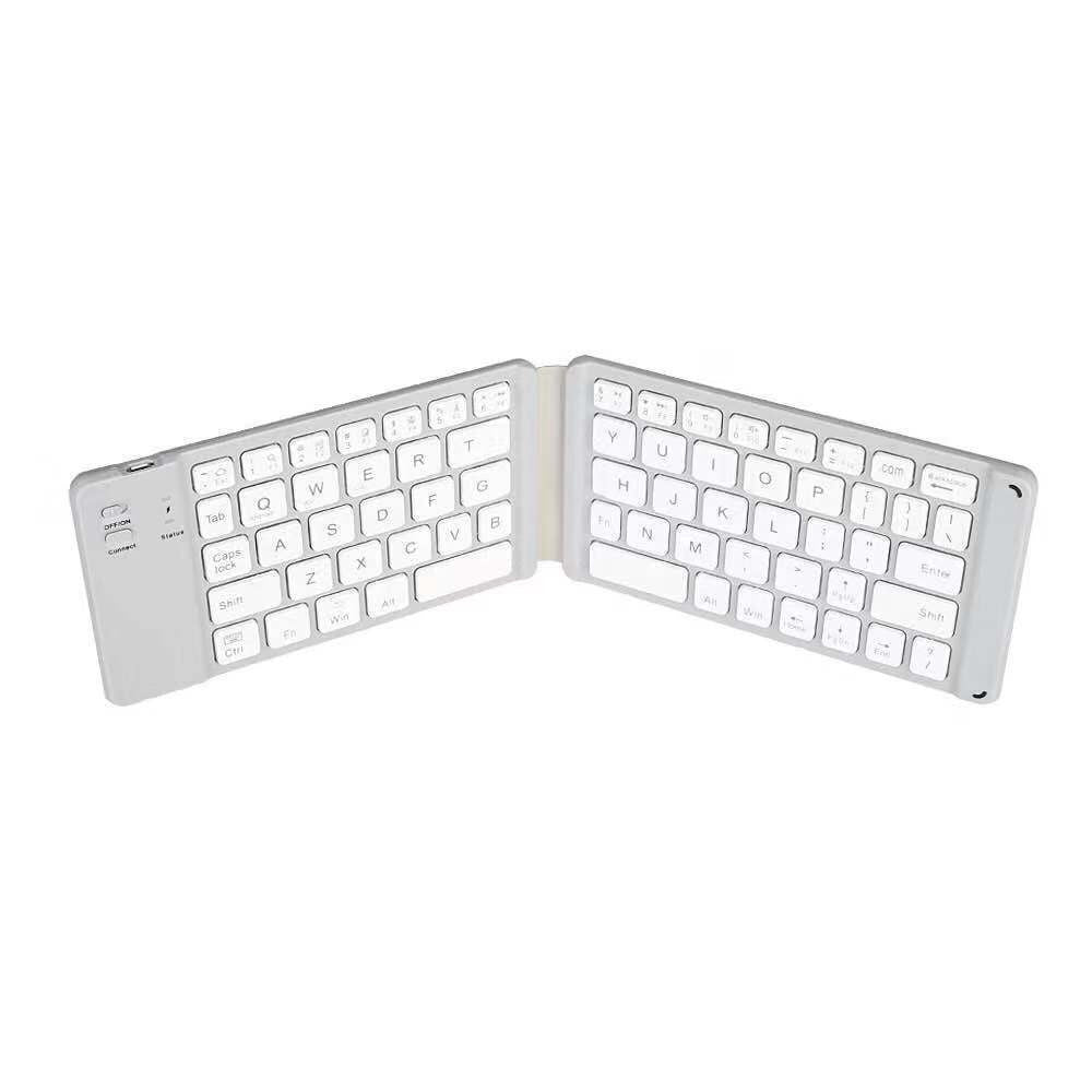 Foldable Bluetooth Keyboard with Stand – Portable Wireless Mini Keyboard for Phone, Tablet & Laptop (Rechargeable)