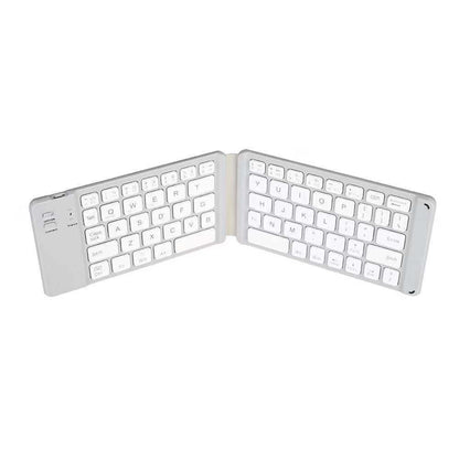 Foldable Bluetooth Keyboard with Stand – Portable Wireless Mini Keyboard for Phone, Tablet & Laptop (Rechargeable)