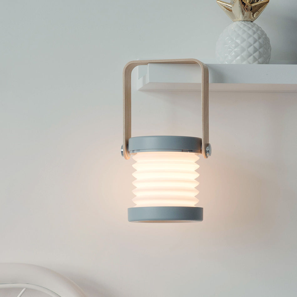 Foldable LED Night Light – Touch Dimmable, USB Rechargeable Portable Lantern for Home Decor