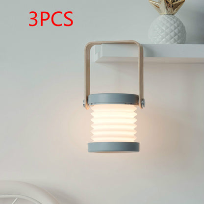 Foldable LED Night Light – Touch Dimmable, USB Rechargeable Portable Lantern for Home Decor