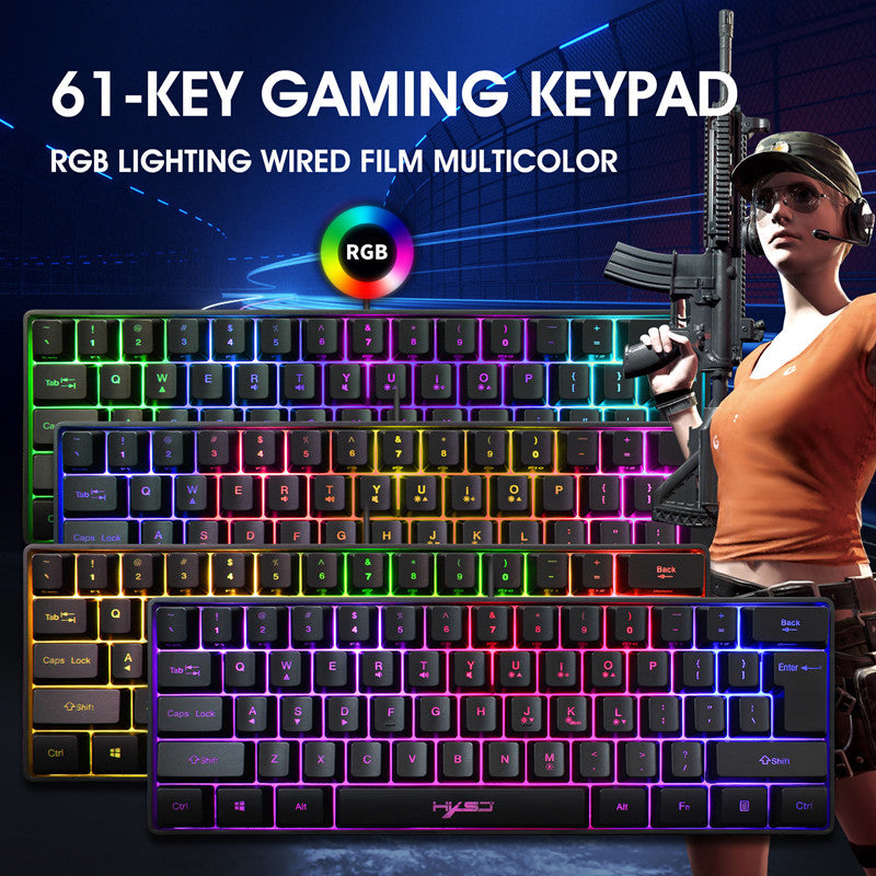 61-Key RGB Gaming Keyboard