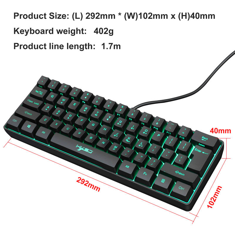 61-Key RGB Gaming Keyboard