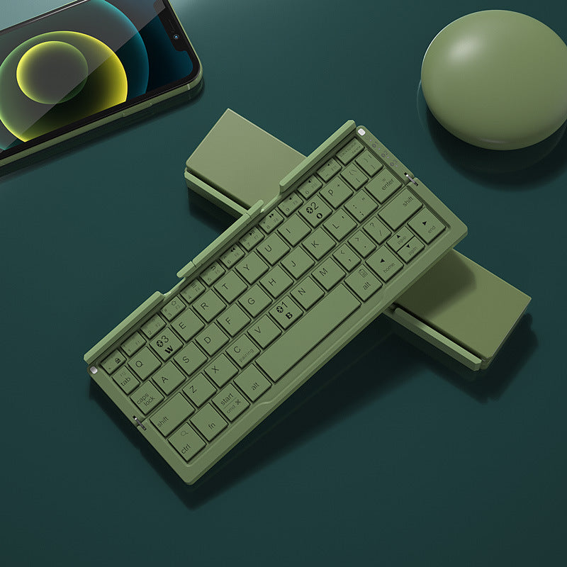Foldable Bluetooth Keyboard with Stand – Rechargeable Wireless Mini Keyboard for Phone, Tablet & Multi-Device Use