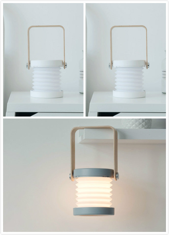 Foldable LED Night Light – Touch Dimmable, USB Rechargeable Portable Lantern for Home Decor