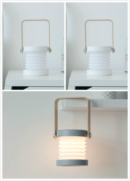Foldable LED Night Light – Touch Dimmable, USB Rechargeable Portable Lantern for Home Decor