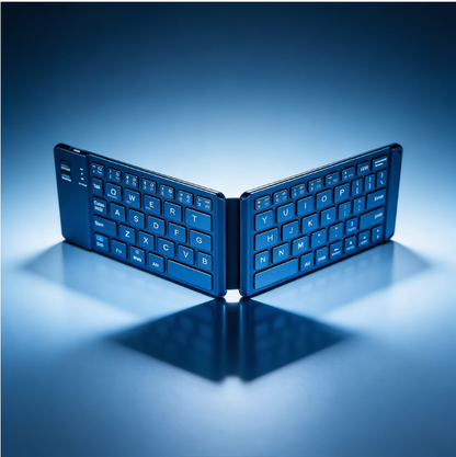 Foldable Bluetooth Keyboard with Stand – Portable Wireless Mini Keyboard for Phone, Tablet & Laptop (Rechargeable)