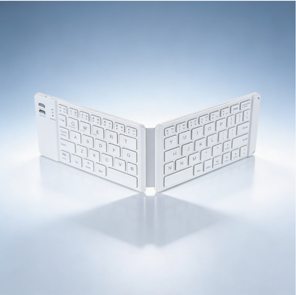 Foldable Bluetooth Keyboard with Stand – Portable Wireless Mini Keyboard for Phone, Tablet & Laptop (Rechargeable)