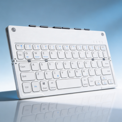 Foldable Bluetooth Keyboard with Stand – Portable Wireless Mini Keyboard for Phone, Tablet & Laptop (Rechargeable)