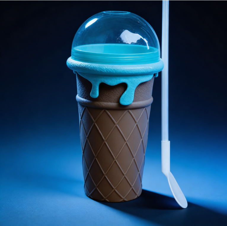 500ml Magic Slushy Cup – Fast Freeze Smoothie Maker Bottle for Homemade Juices & Ice Cream