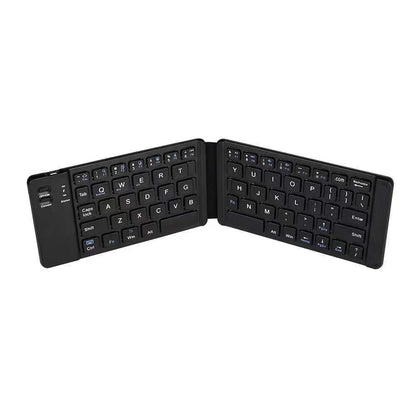 Foldable Bluetooth Keyboard with Stand – Portable Wireless Mini Keyboard for Phone, Tablet & Laptop (Rechargeable)